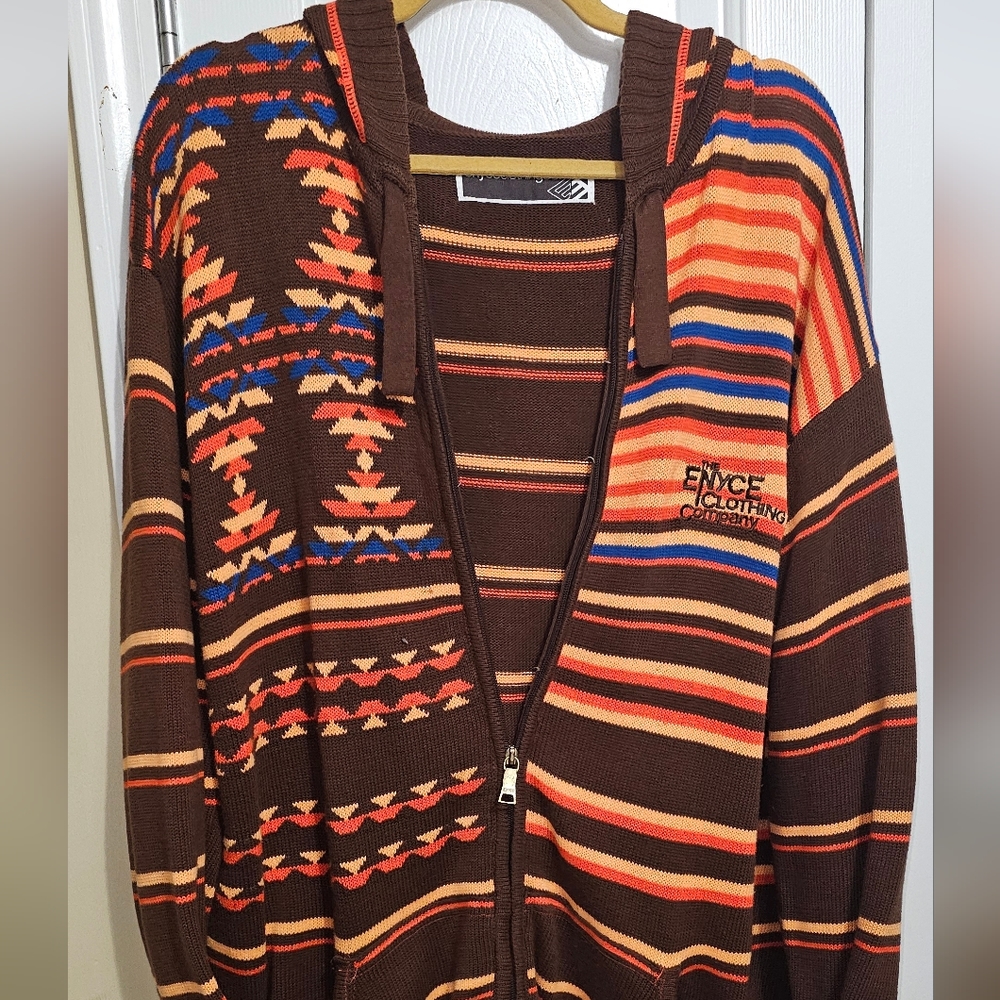 Vintage Enyce Full Zip Sweater with‎ Hood